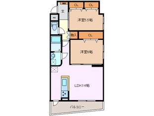 グレイスヒルズマキタの物件間取画像